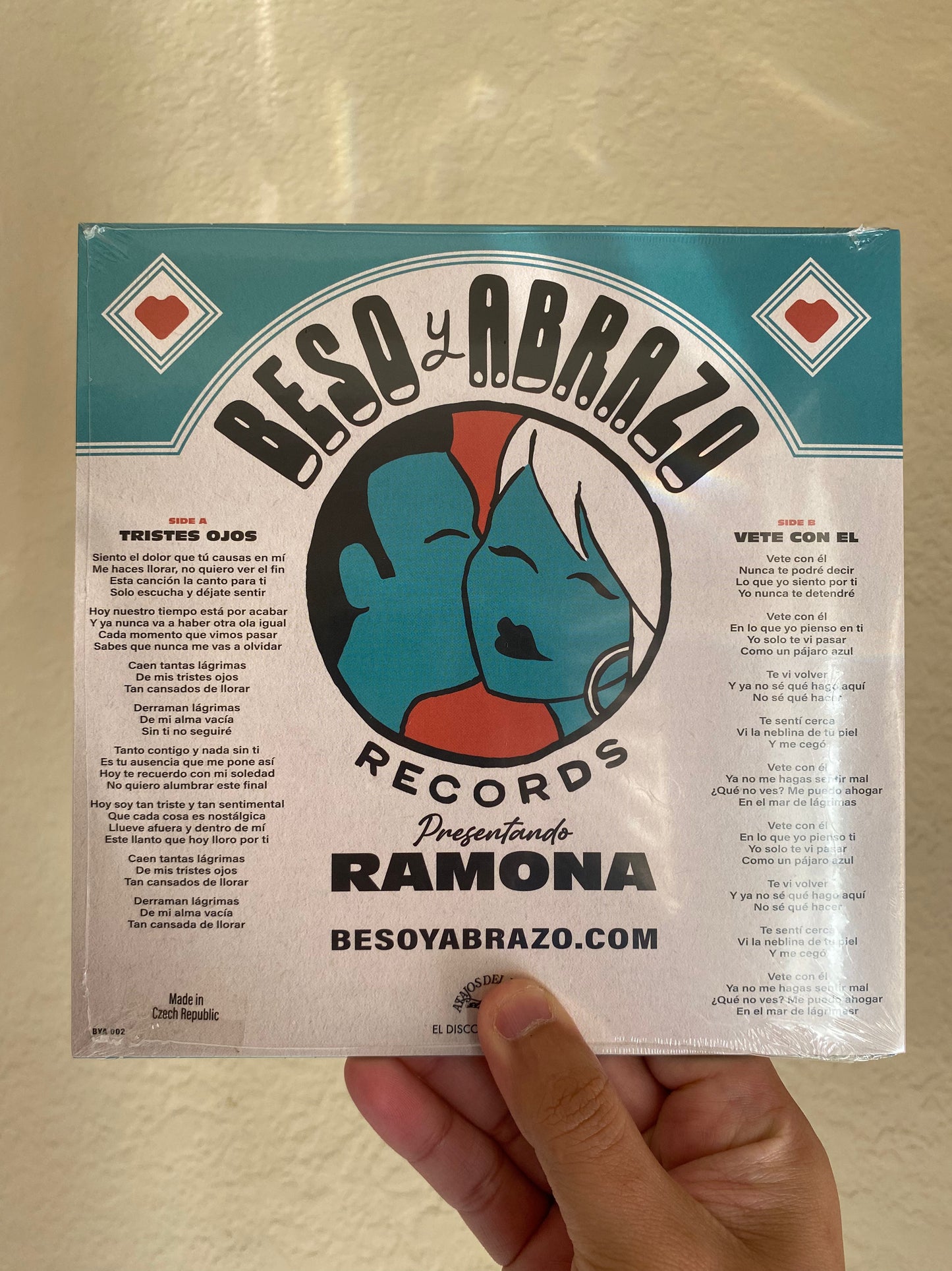 Single Vinil 7" Tristes Ojos y Vete con El